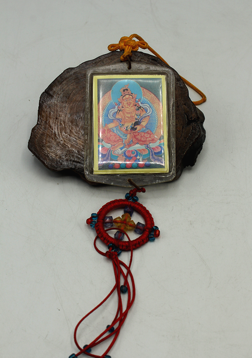 Guru Zambala Tibetan Diety Dharma Car Hanging