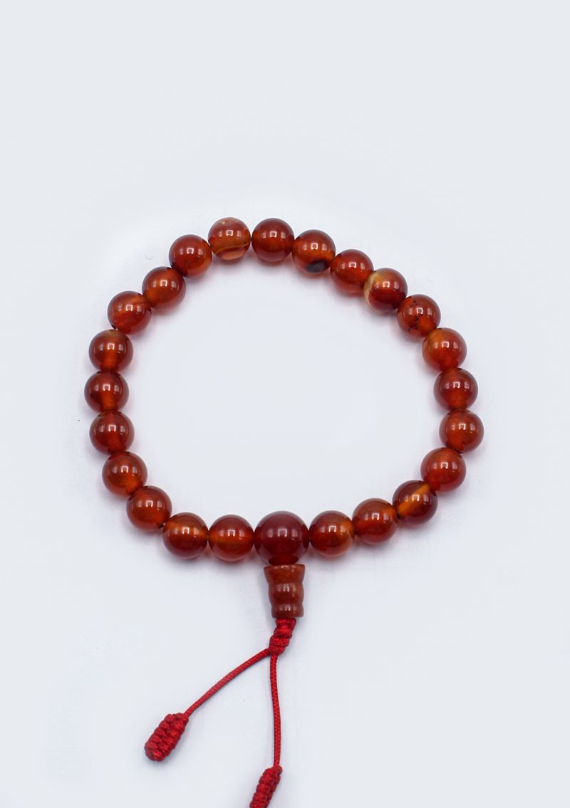 Carnelian Stone  Wrist Mala Bracelet