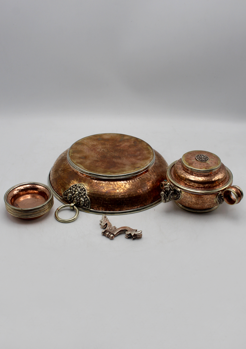 High Quality Jambala Water Offering Copper Set (Chutor)