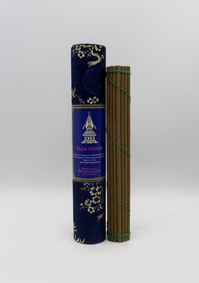 Stupa Tibetan Brocade Tube Incense