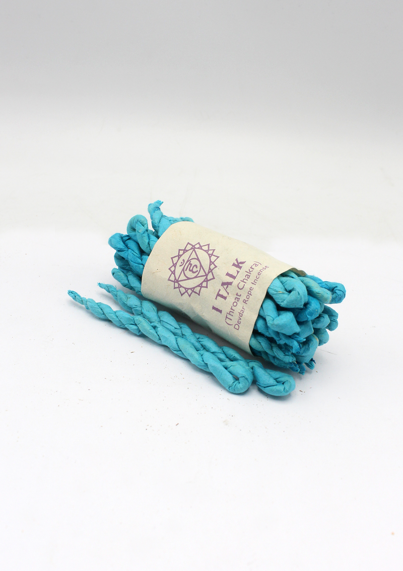 Throat Chakra Vishuddha  Devdar Light  Blue Rope Incense