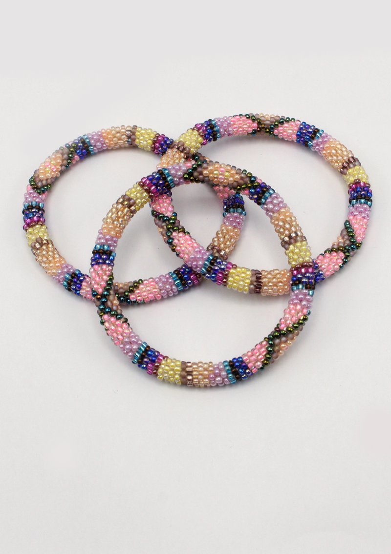 Sunset Bliss Roll-on Beads Bracelet
