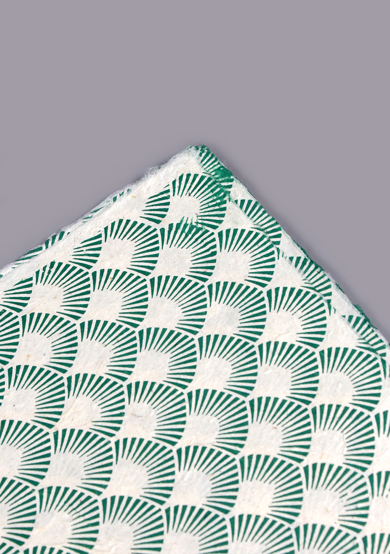 Sea Shells Printed Lokta Paper Gift Wrap