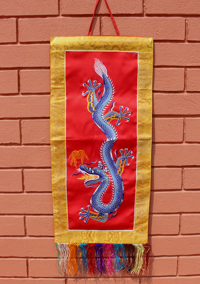 Dragon Embroidery Wall Hanging Banner