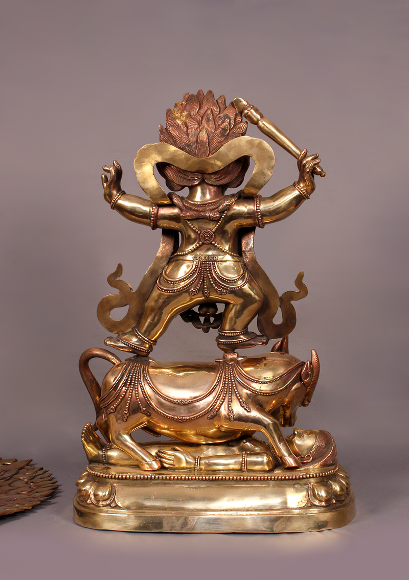 Masterpiece Copper Yamantaka Statue 23" H