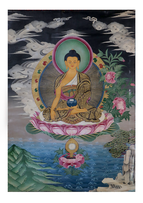 Shakyamuni Brocade Thangka Painting