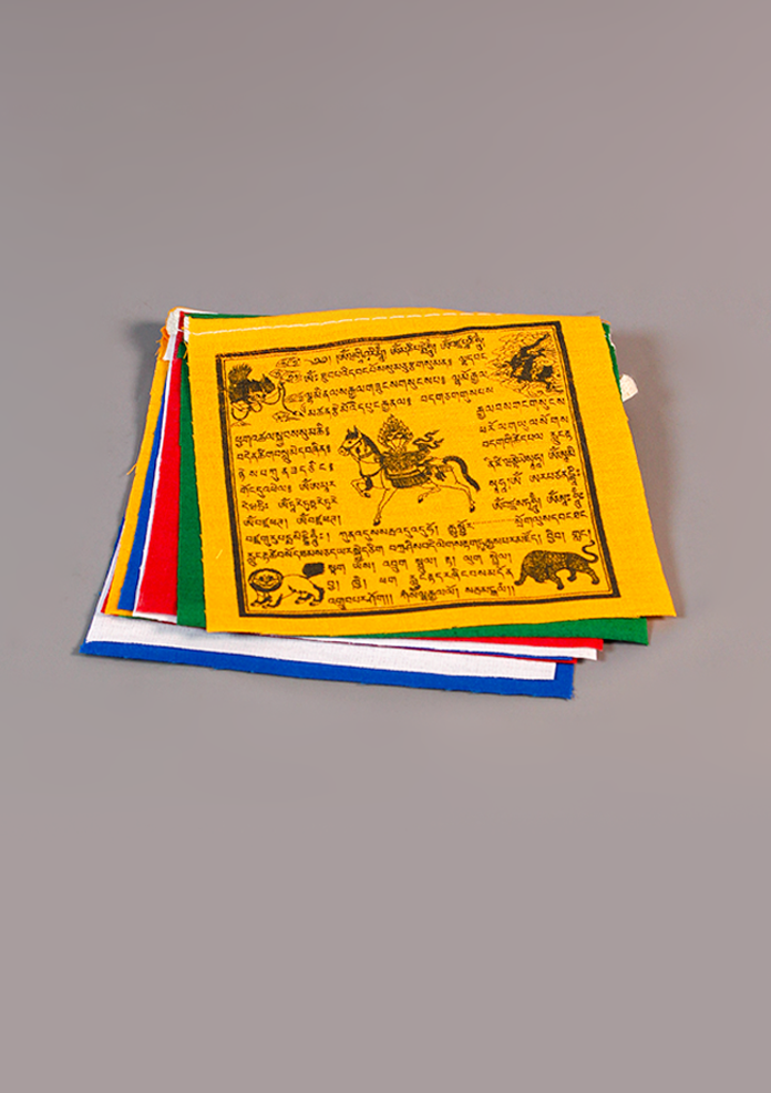100% Cotton Windhorse Prayer Flags Small