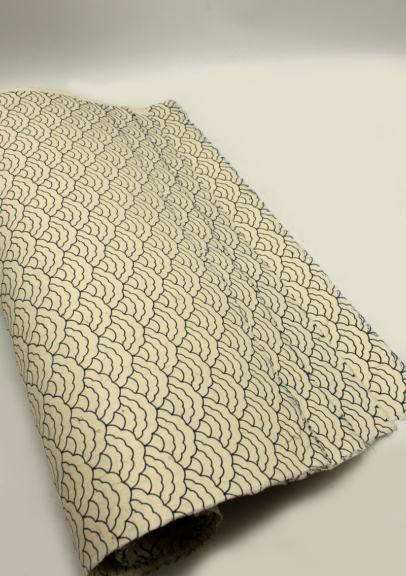 Tibetan Clouds Printed Lokta Gift Wrapping Paper
