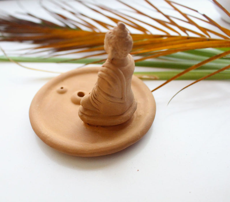 Buddha Clay Incense Burner