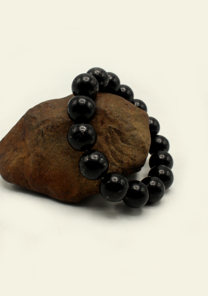 Black Onyx Beads Mala Bracelet