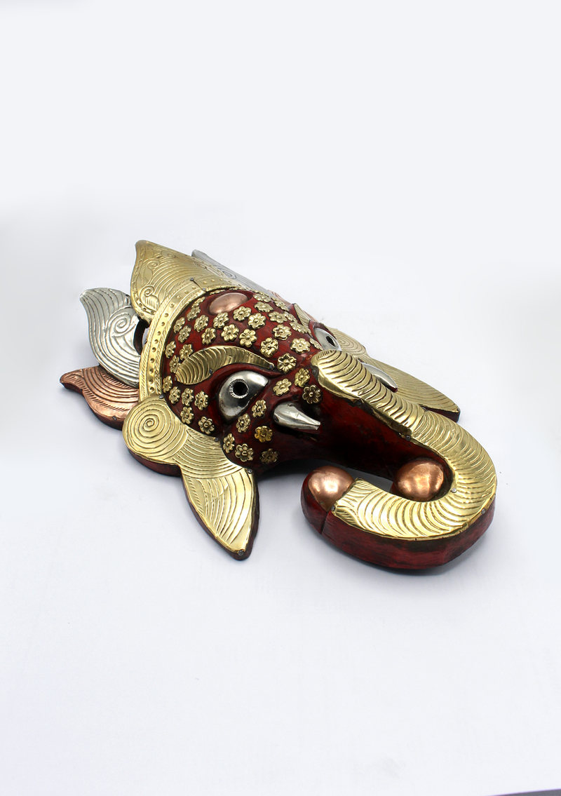 Hand Painted Ganesh Wall Hanging Mask