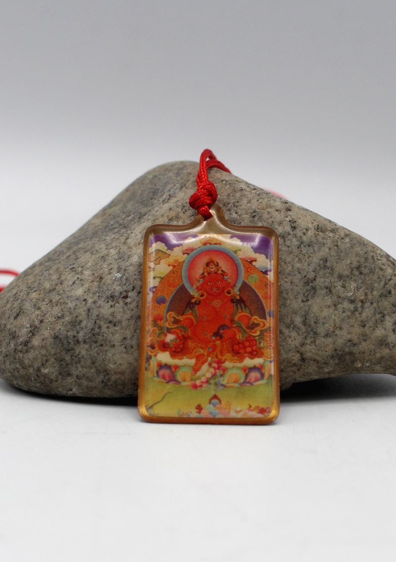 Zambala  Deity Printed Buddhist Pendant