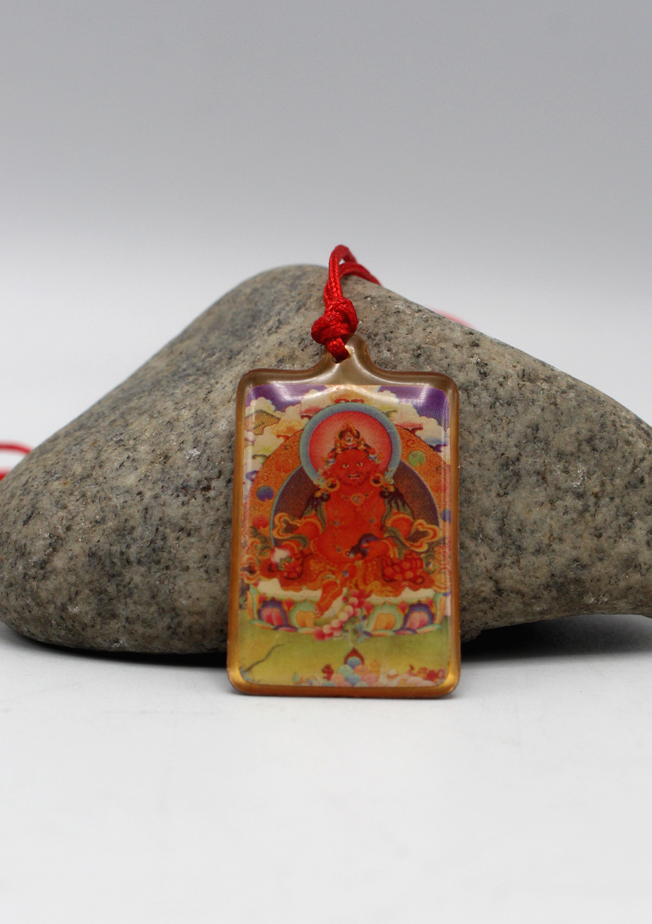 Zambala Deity Printed Buddhist Pendant — NepaCrafts Product