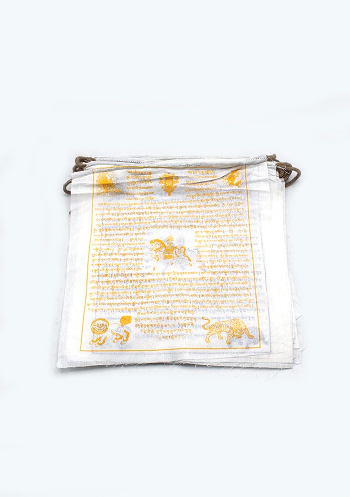 Biodegradable Pure Cotton Tibetan Prayer Flags- 8 Meter Long