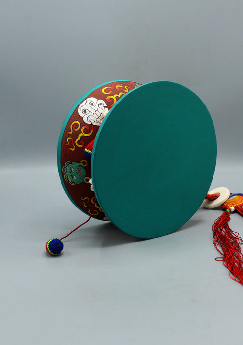Exclusive Tibetan Buddhist Ritual Chod Drum Damaru
