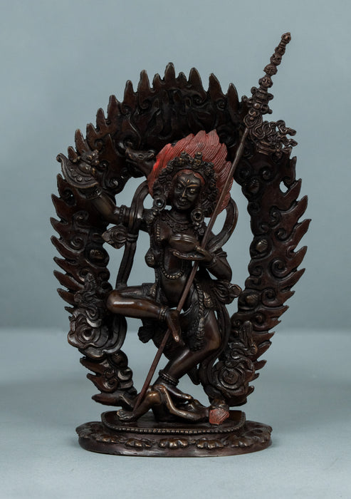 Copper Oxidized Vajrabarahi Statue