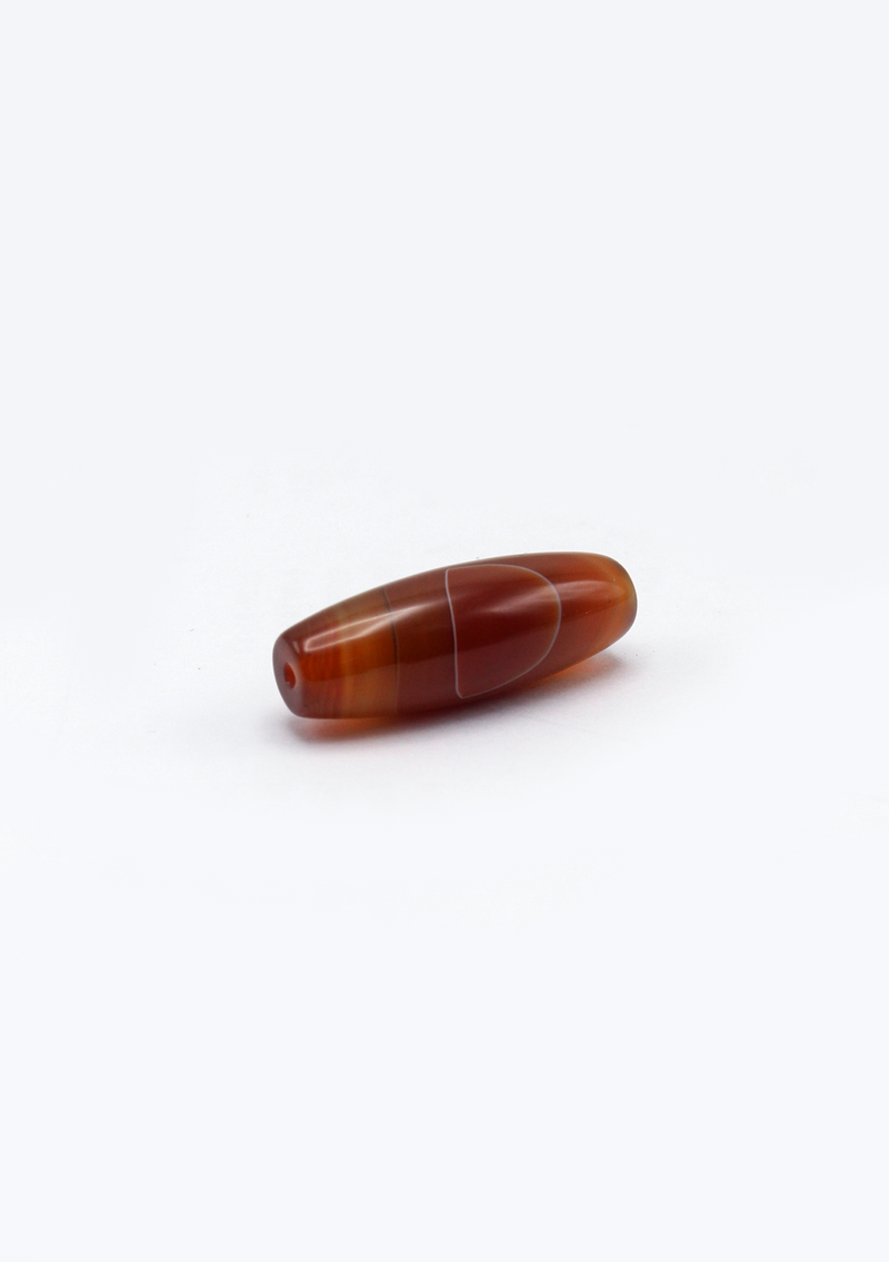 Red Agate Dzi Bead