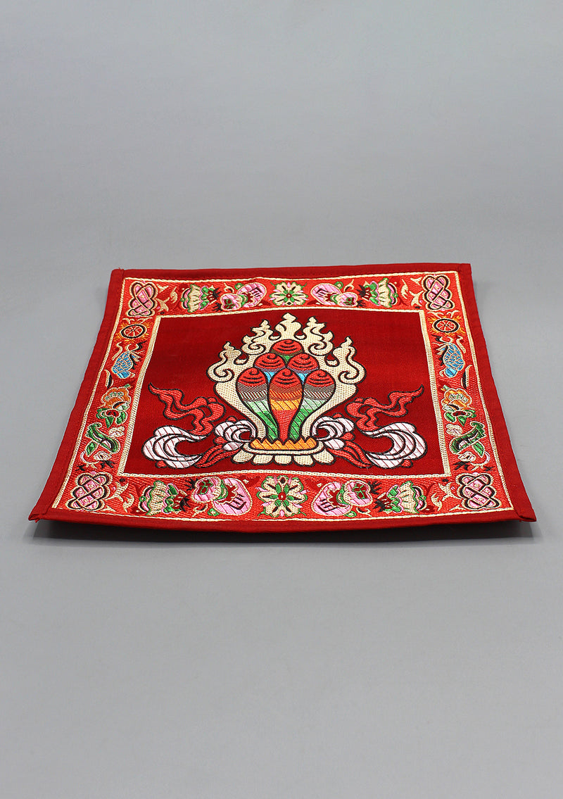 Tibetan Buddhist Brocade Norbu, Wish Fulfilling Jewel Altar Place-mat