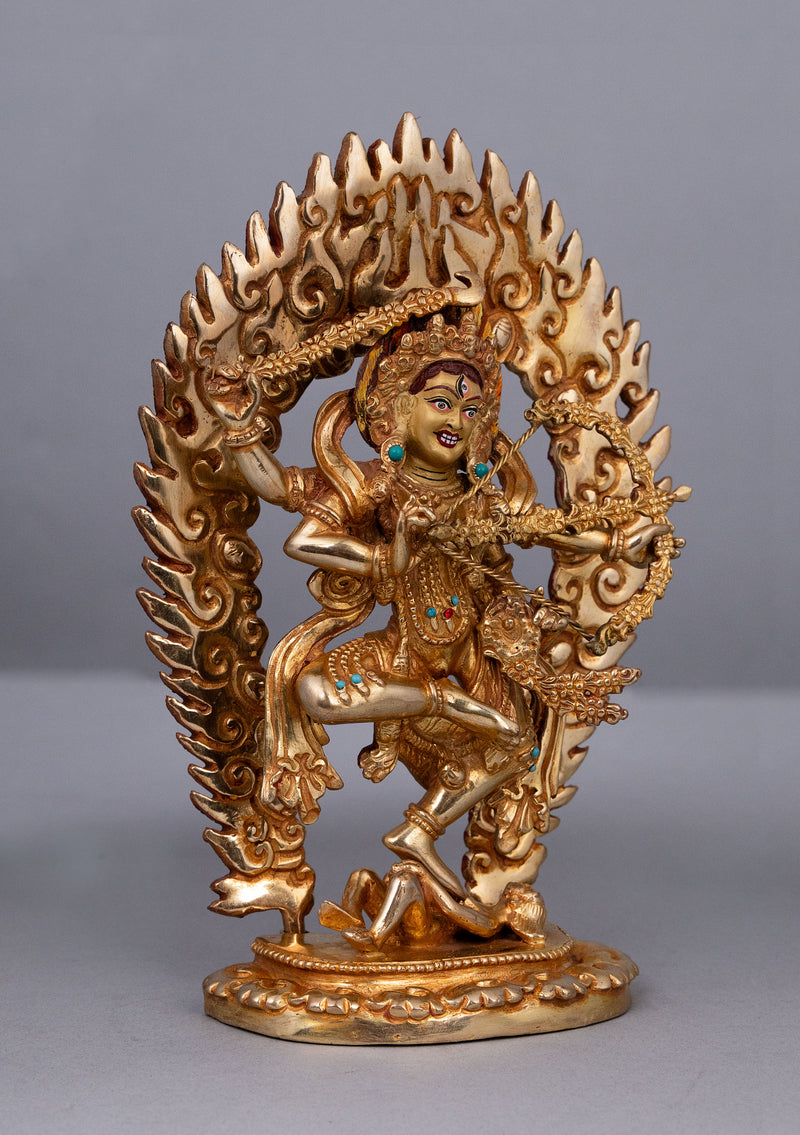 Fully Gold Plated Kurukulla Statue