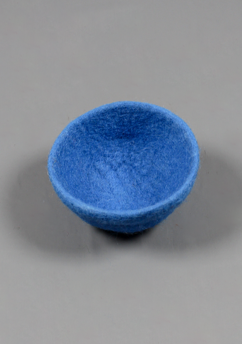 Handcrafted Mixed Color Nepal Felt Bowls 4"