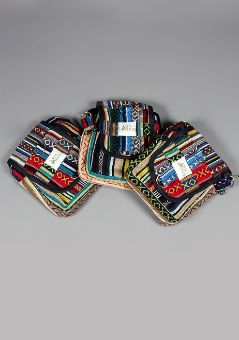 Cotton Travel Passport Cross body bag