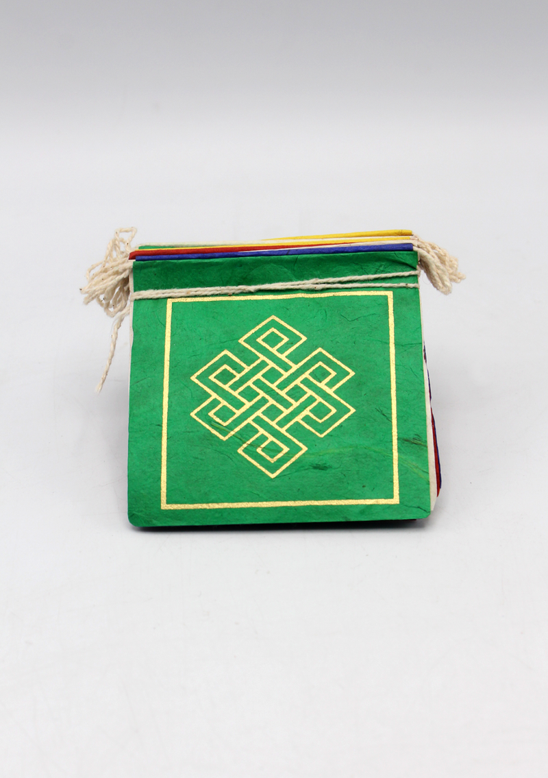 Lokta Paper Auspicious Symbol Mini Prayer Flags