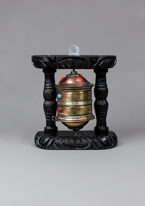 OM Mani Prayer Wheel Wall Hanging