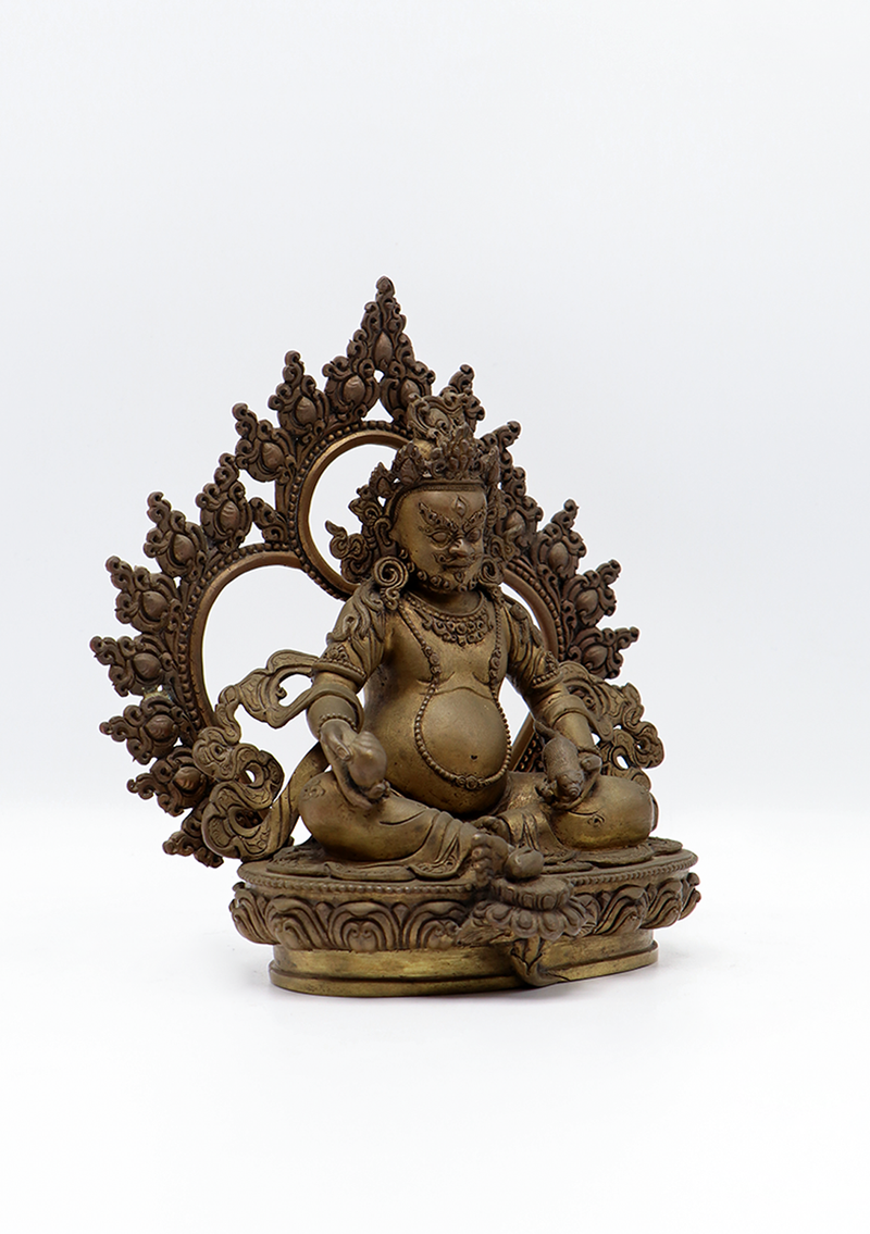 Masterarts  Kubera  God of Wealth Bronze   Statue 7"H