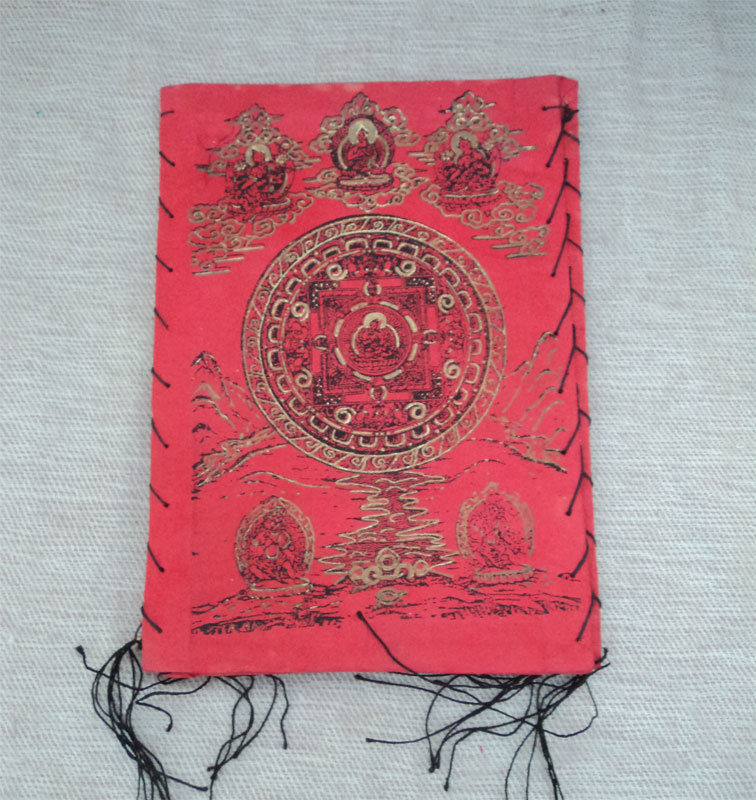 Square Mandala Print Lokta Paper Lamp Shade