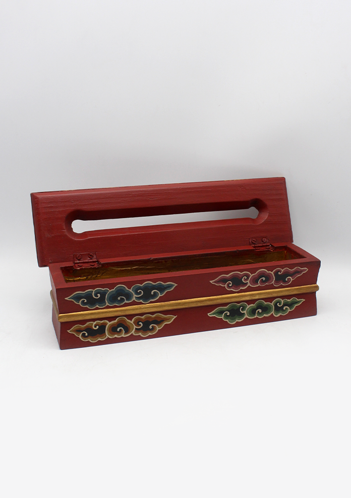 Handcrafted Bhutan arts Wooden Tibetan Incense Burner