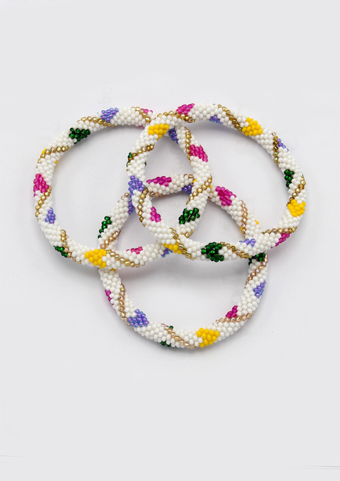 Roll on Beads Alasaka White Bracelet - NEW BATCH