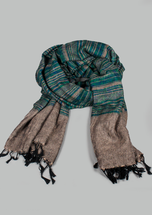 Handloomed Stripes Yak Wool Blanket