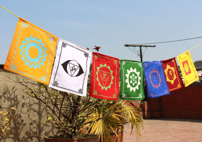 The Seven Chakra Prayer Flags