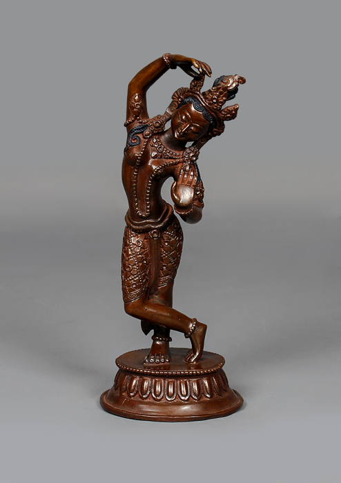 Copper Oxidized Mayadevi Statue 8"H