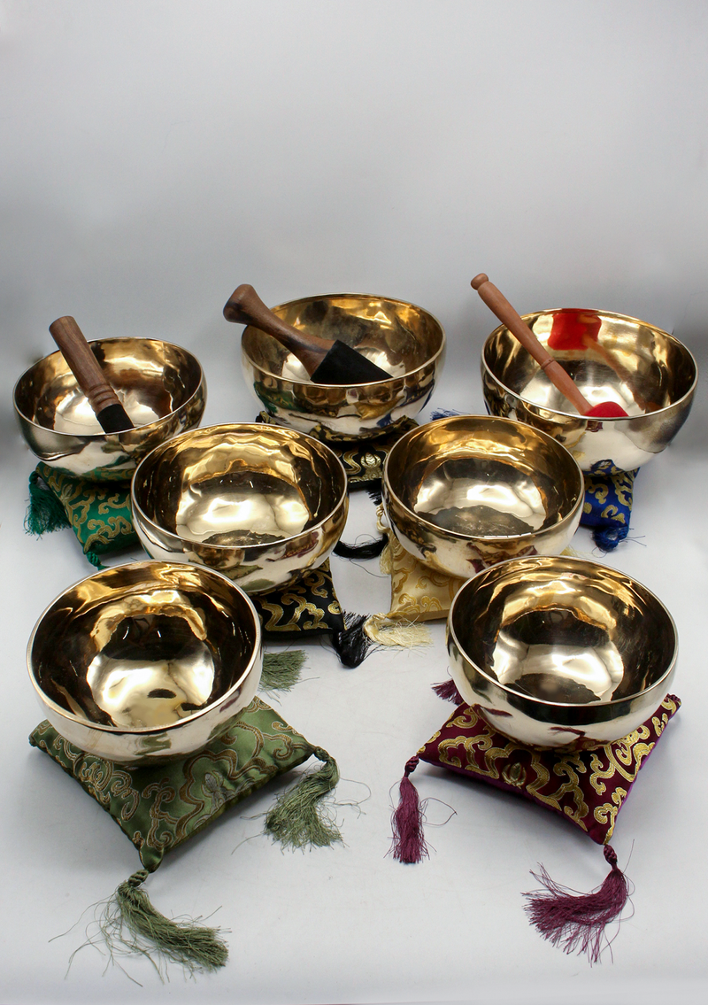 Seven Chakra Singing Bowls Set