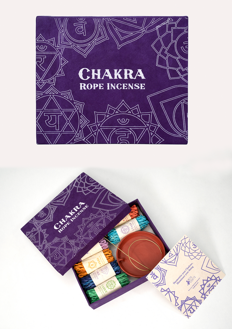 Seven Chakra Rope Incense Premium  Gift Box
