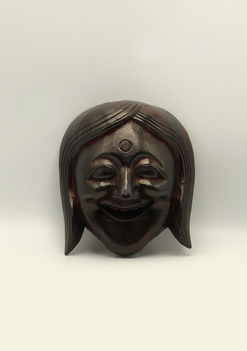 Wooden Joker Wall Hanging Decor Mask