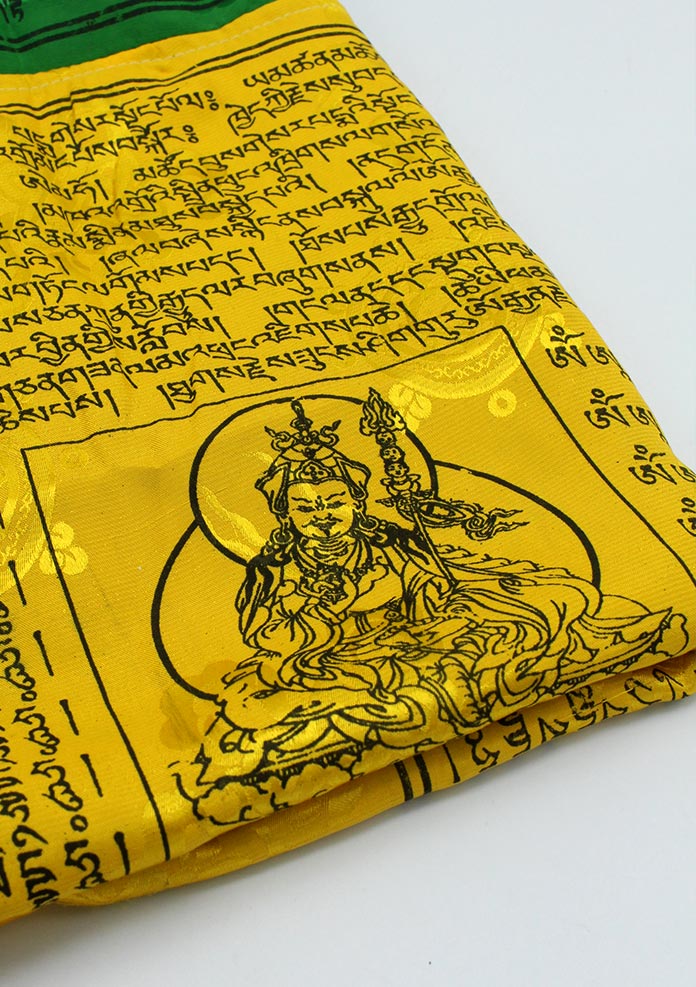 Tibetan Vertical Silk Prayer Flags