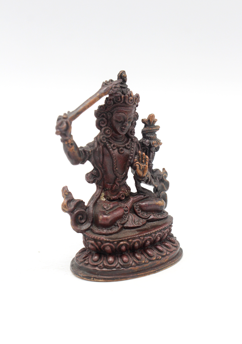 Copper Mini Manjushri Statue 2"