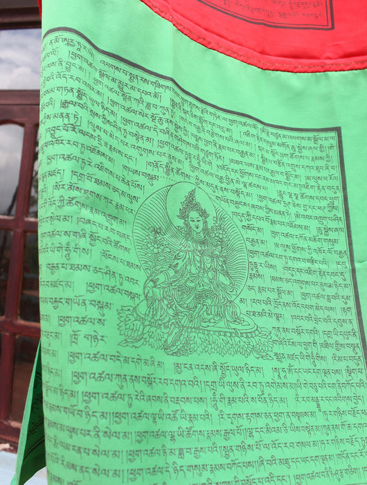 High Quality Traditional Poly-Cotton Vertical Prayer Flags