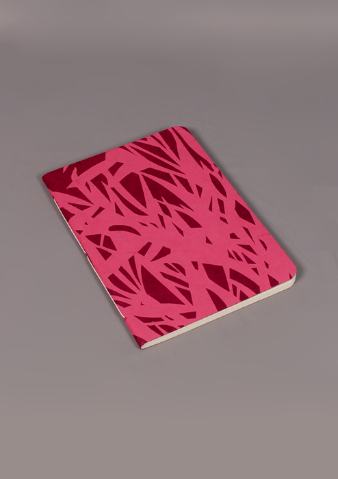 Abstract Design Printed Lokta Paper Journal