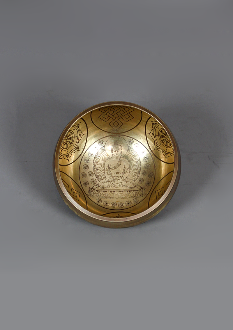 Amitabha Buddha Singing Bowl 4" D