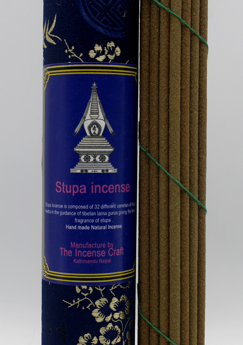 Stupa Tibetan Brocade Tube Incense