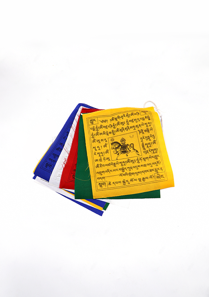 Tibetean Wind Horse Prayer Flags Set of 5 rolls