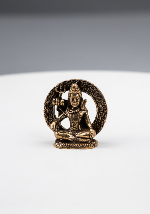 Brass Mini Hindu God Statues 1"
