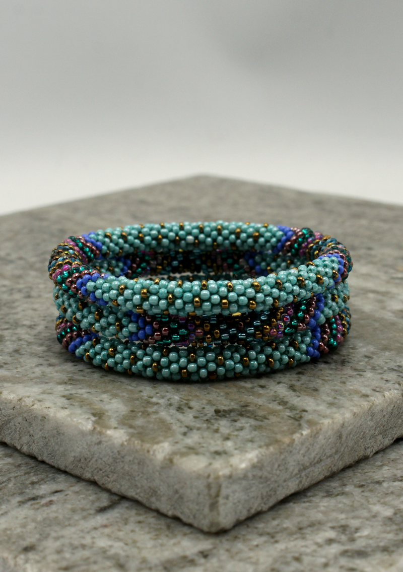 Roll on Beads Blue  Indiana  Bracelet