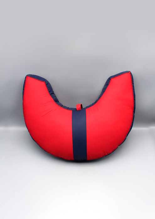 Red Navy Crescent Comfort Meditation Cushion