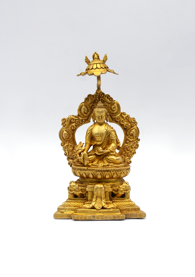 Fully Gold Plated Medicine Buddha Statue