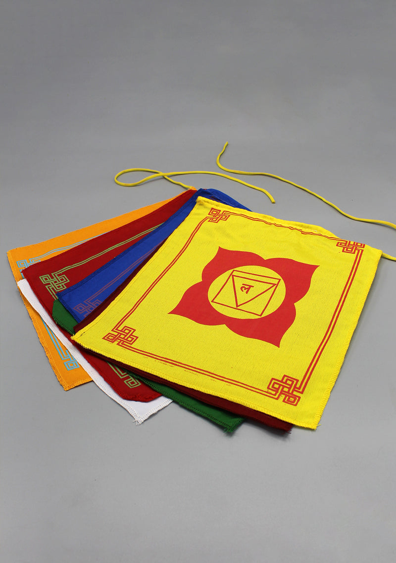 The Seven Chakra Prayer Flags