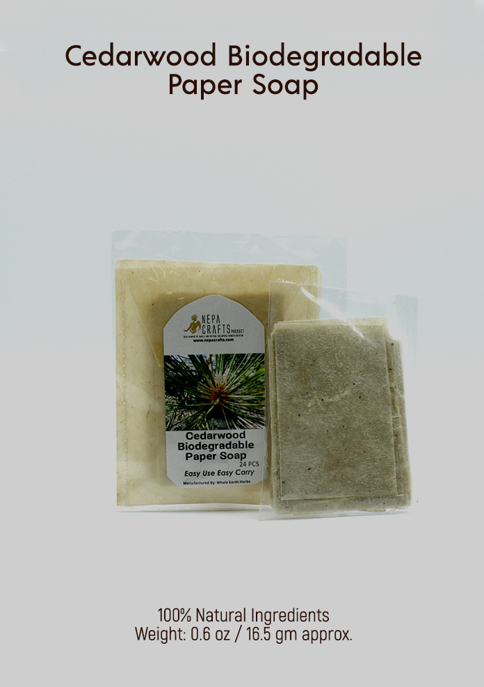 Cedarwood Biodegradable Paper Soap